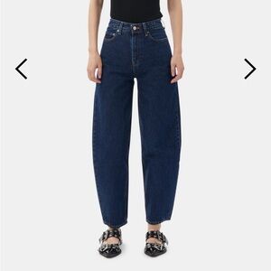 Ganni Women's High Rise Jeans - Dark Blue